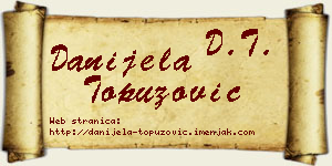 Danijela Topuzović vizit kartica